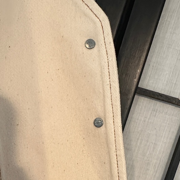 Ganni Designer Egret Metallic Cotton Vest NEW Size 38 - Picture 10 of 11